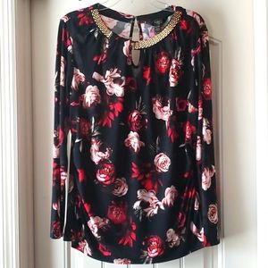 Floral long sleeve blouse